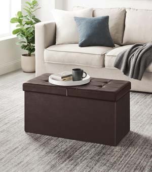 Songmics Folding Storage Ottoman 2