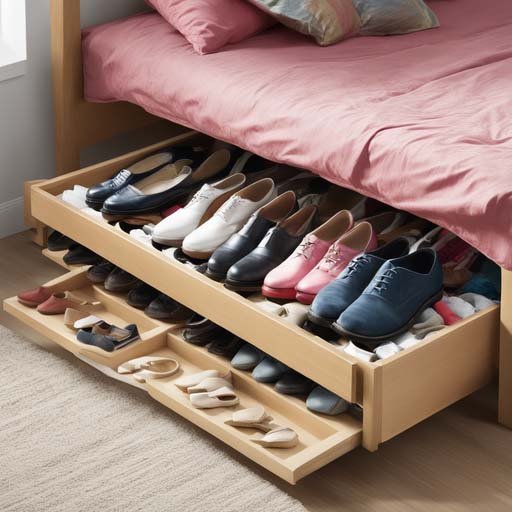 Under Bed Shoe Storage