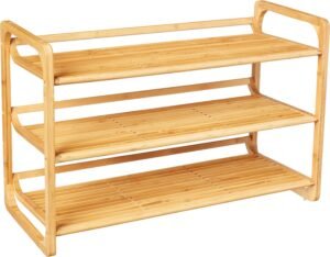 Honey Can Do SHO 01599 Bamboo 3 Tier Shoe Shelf