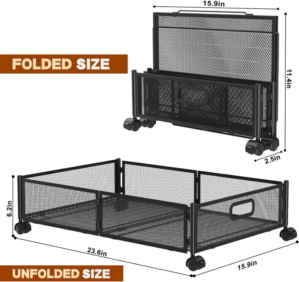 Joibabe Under-Bed Storage Containers Dimensions