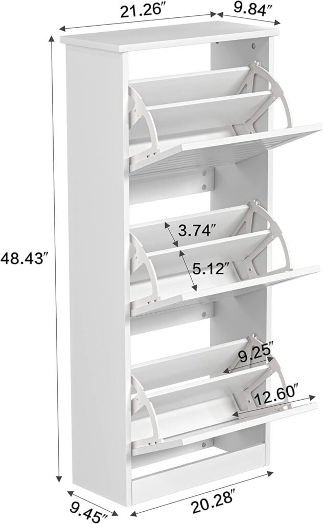 TENNTOU Shoe Storage Cabinet Dimensions