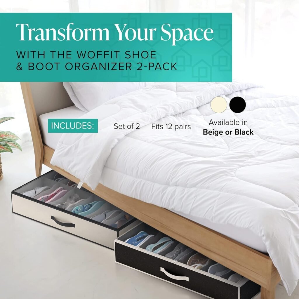 Woffit Under Bed Shoe Storage 1